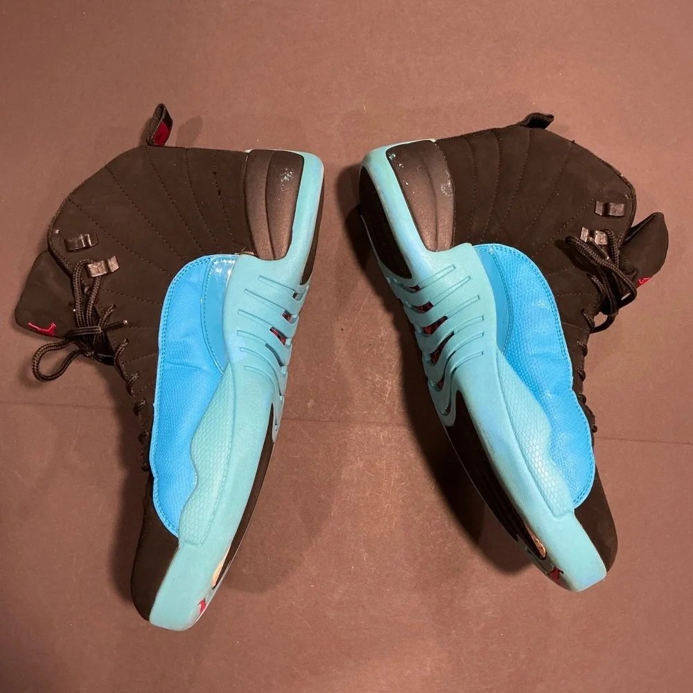 Nike Air Jordan 12 Retro Black Turbo Green Size 12 - Picture 13 of 16